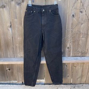 Vintage Chic Jeans Mom Jeans Black High Waisted Tapered - Size 8